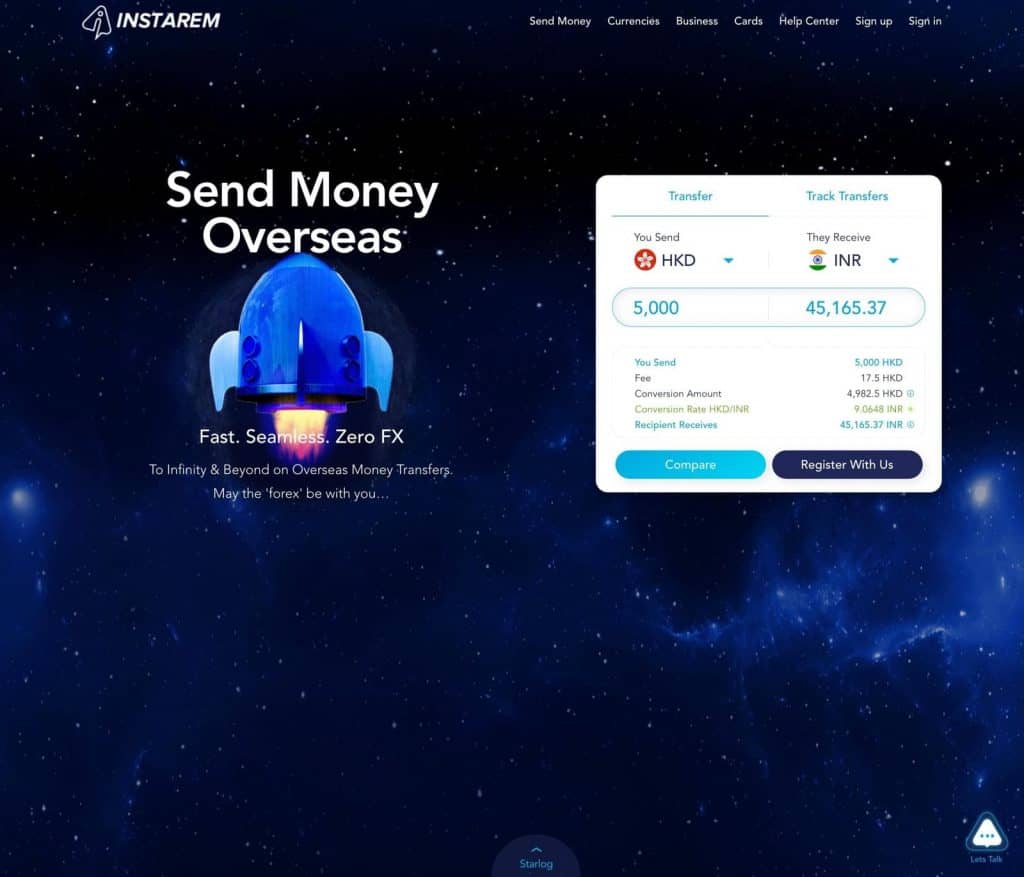 網上超低手續費匯錢Instarem 匯HK$5000到外國即送$80優惠碼：抵過Transferwise架！ - 慳家網購懶人包