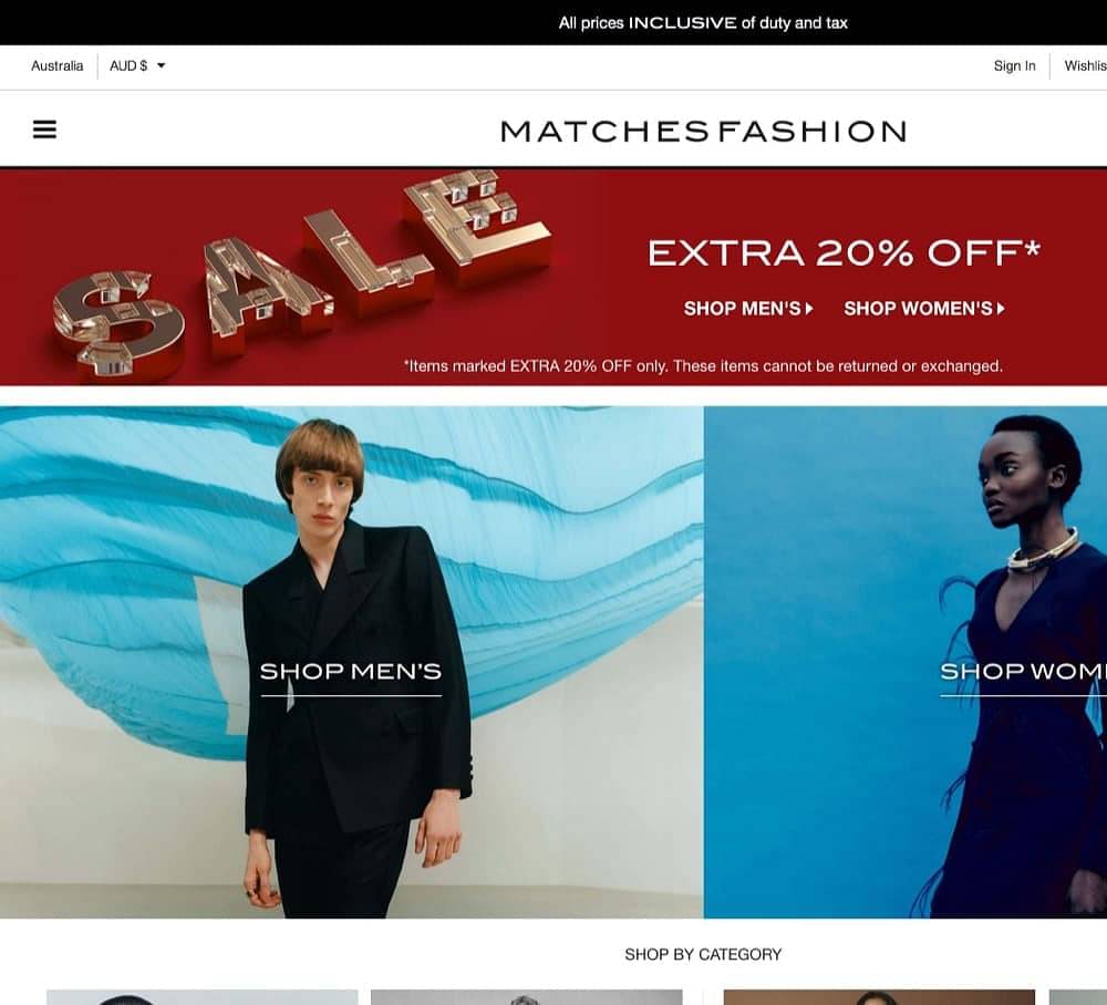 matchesfashion new customer promo code