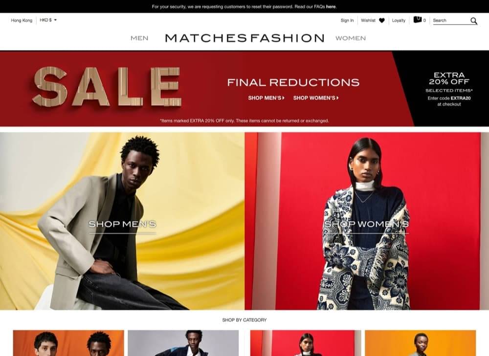 matchesfashion new customer promo code