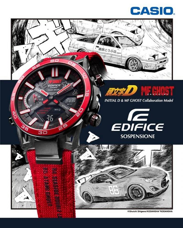 CASIO EDIFICE X《頭文字D》及《MF GHOST》 全新特別版手錶ECB-2000MFG