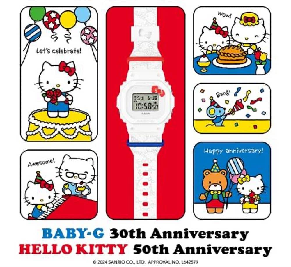CASIO BABY-G X HELLO KITTY 慶祝HELLO KITTY 50 週年及BABY-G 30 週年